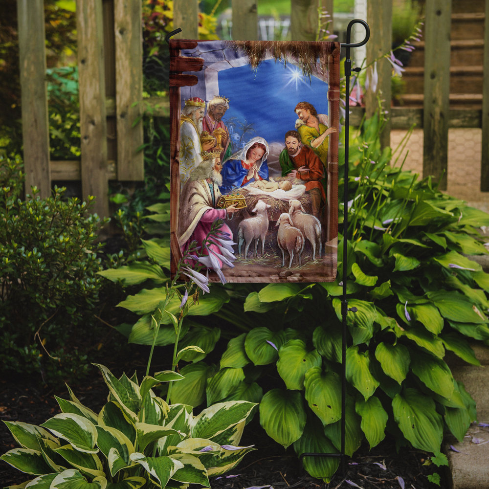 Asgun The Wise Men at the Nativity Christmas 2-Sided Garden Flag The Holiday Aisle® 