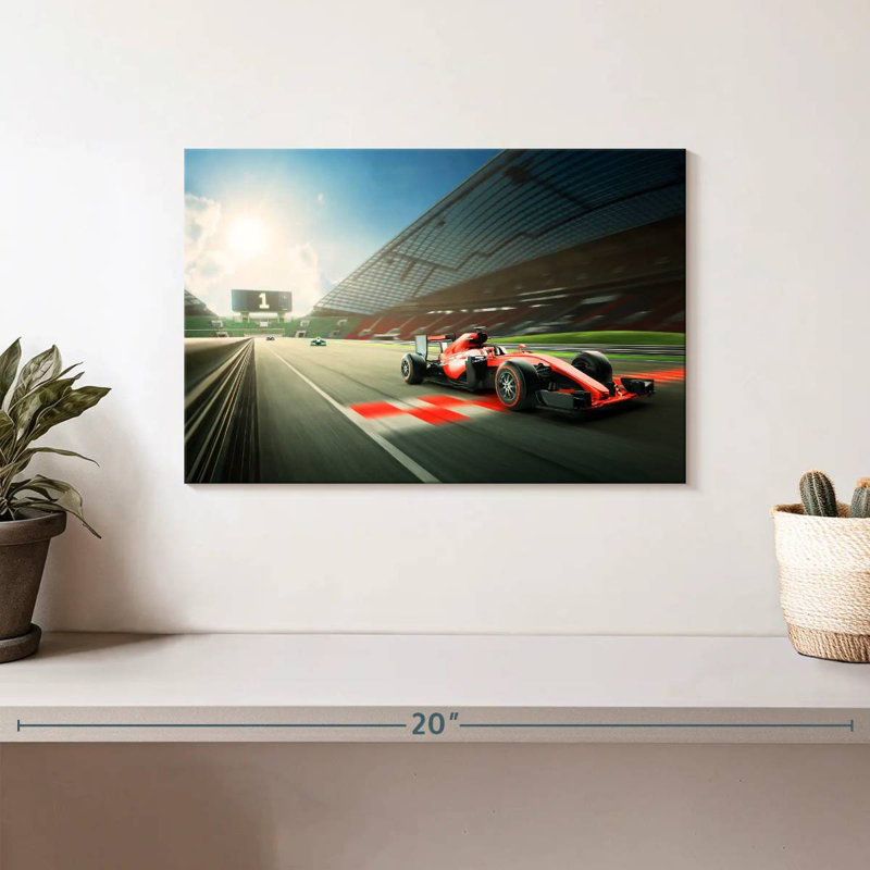 Mehar Formula One Race, 8" H x 12" W