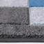 Havana Geometric Dark Grey Blue Large Rugs – Modern Living Room Carpet, Bedroom & Hallway Runner | Soft, Non-Shedding, Stain Resistant Floor Mat-562296244