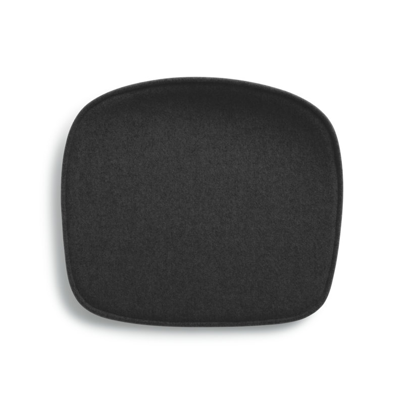 Coussin de siège en mélange de laine Clean Cut, Gris anthracite Vesper
