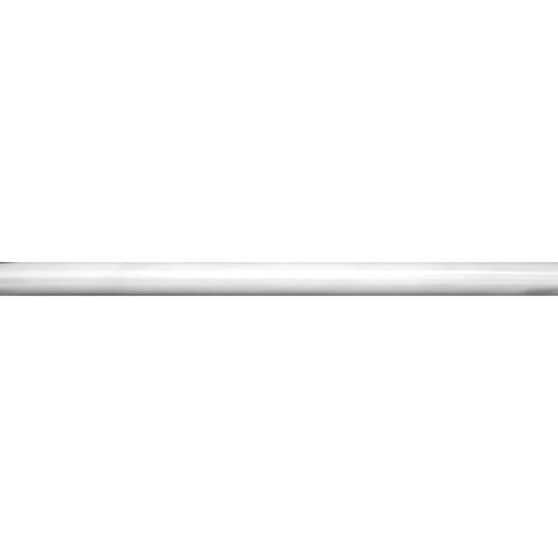 Grandis 12" x 0.6" Marble Pencil Liner Tile Trim, White