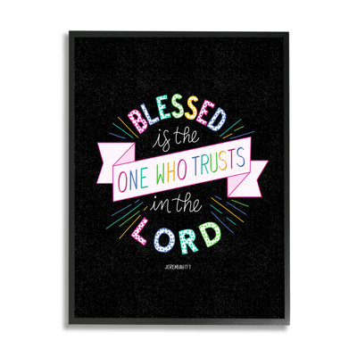 «Who Tr Trust in the Lord Jeremiah 17: 7 Proverbs» par Raye Allison Creations - impression