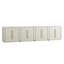 Ensemble de 4 buffets modulaires avec rangement et tablettes réglables, sable blanc