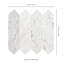 Carrara White Spire 11 in. x 12 in. Honed Marble Mosaic Floor and Wall Tile