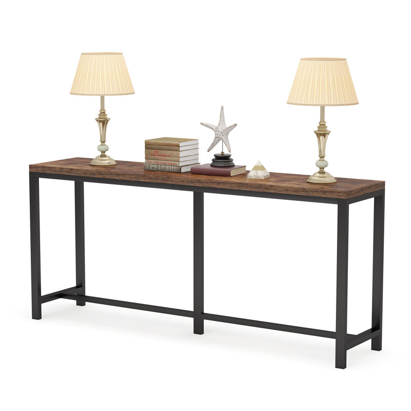 Ceandre 70.86'' Console Table, Black, Brown