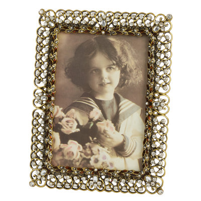 Preble Gold Glass Single Picture Frame