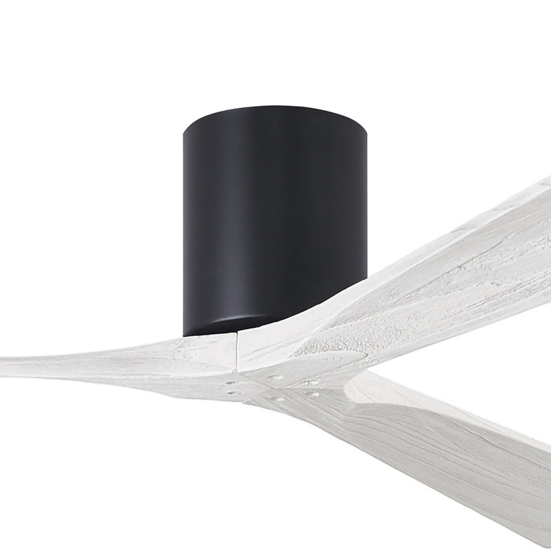 Irene Ceiling Fan, Matte White, 72", Matte Black