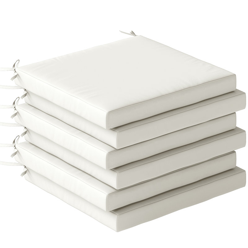 Outdoor Seat Cushion Set, Cream
