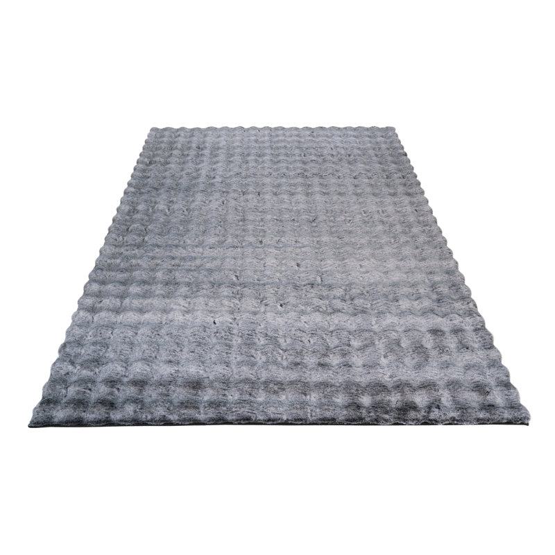 Montaz Uni Hand Tufted Area Rug, Anthracite, Rectangular 160 x 230cm