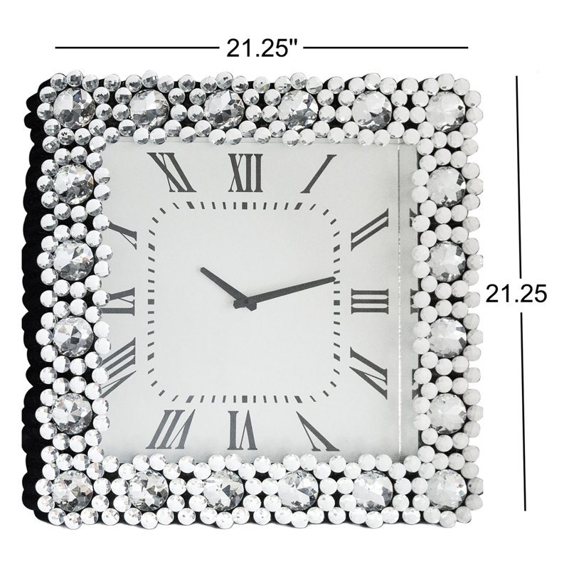 Montreal Glass Analog Wall Clock
