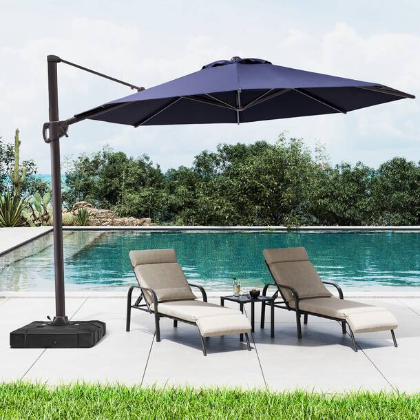 Freeport Park® Jaydin Plastic Free Standing Umbrella Base with Wheels ...