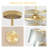 8 - Light Glass Dimmable Tiered Chandelier-1670322746