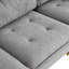 Canapé modulaire convertible en chenille avec accoudoirs coussinés et repose-pieds mobile pour un confort moderne-1203333184