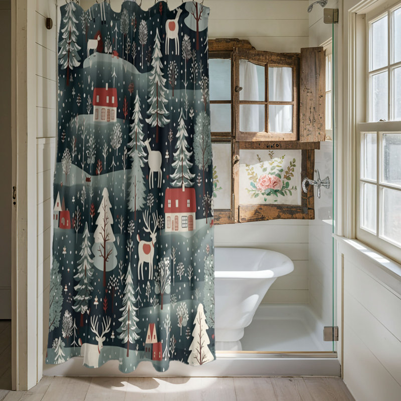 Rideau de douche Classic Yule - Premium, H 74 po x l 71 po