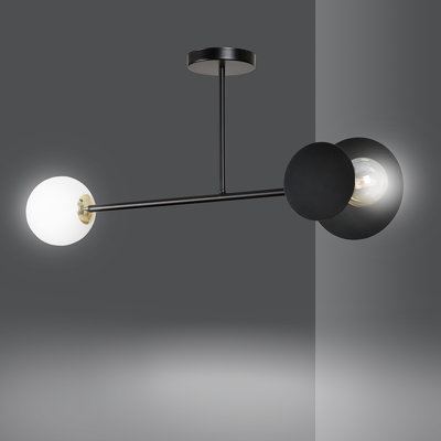 Cifuentes Glass Semi Flush Mount