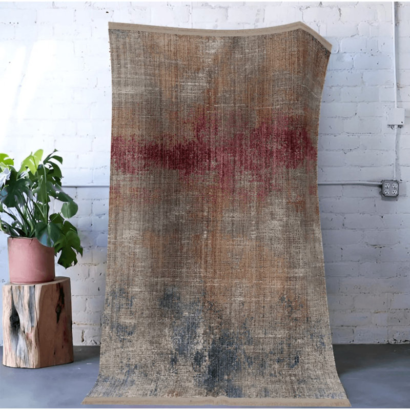 Vashudev Performance Washable Abstract Indoor / Outdoor Rug, Runner 2'8" x 7'11"