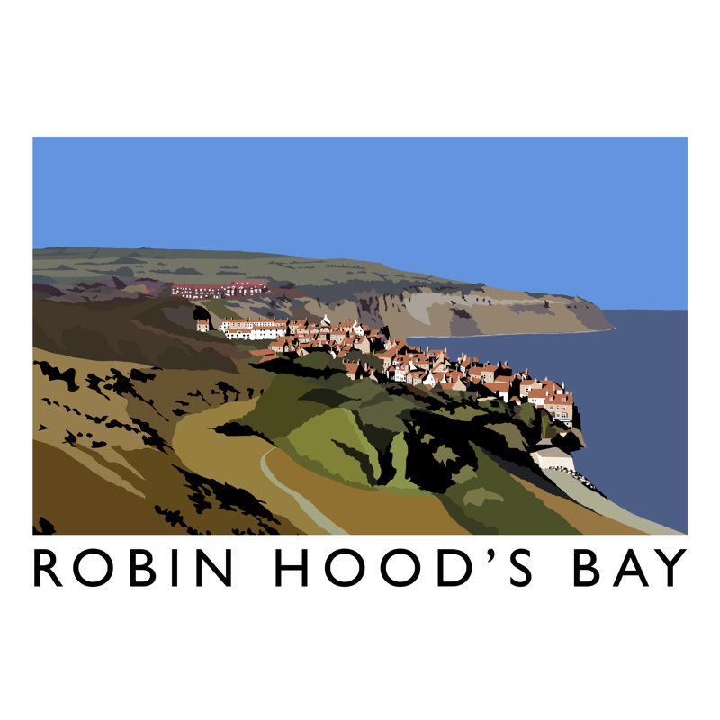 'Robin Hoods Bay 2' by Richard O'Neil - Print, No Frame, 30 cm H x 40 cm W x 1 cm D