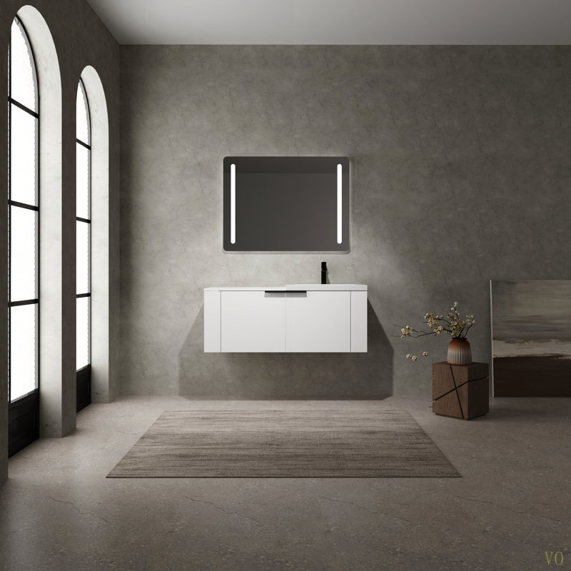 Ensemble de meuble-lavabo pour salle de bain 48 po 48 po, Blanc