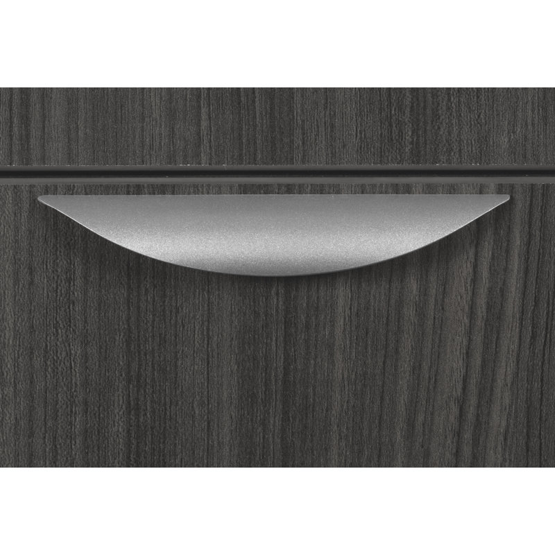 Legacy Ash Grey U-Shaped Desk with File Storage