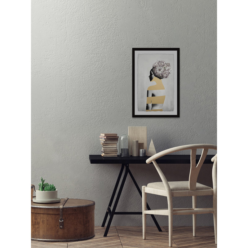 « nue fleur », impression encadrée, H 12 po x l 8 po x P 1,5 po