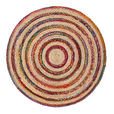 Flatweave Cotton Geometric Indoor Rug