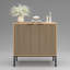 Buffet de 31,5 po de largeur avec portes et tablettes réglables, crédence moderne pour salle à manger, vestibule