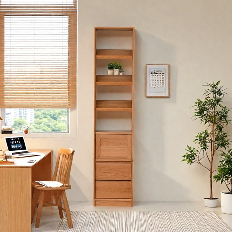 Bibliothèque classique et populaire de style américain, (4 tablettes) H 78,74 po x l 17,72 po x P 11,81 po