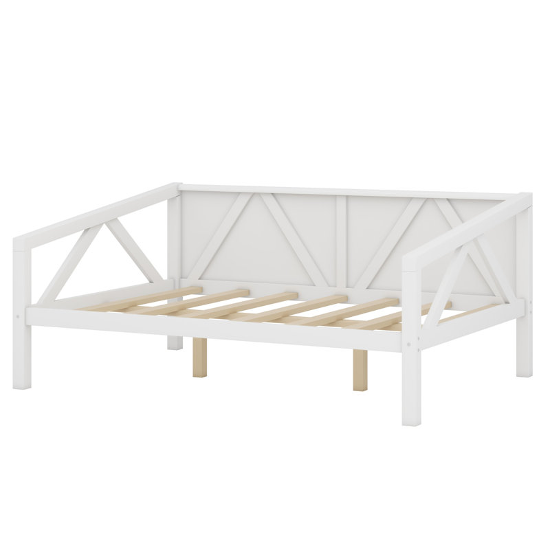 Daybed, Wood Slat Support, White