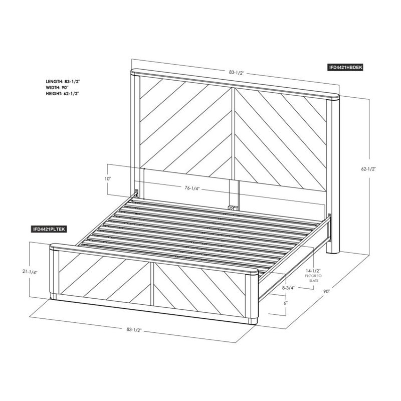 Balam Bed, King, Black