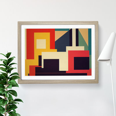 XH1022-6198X Modern Suprematism Art Vol.8 Abstract - Single Picture Frame Print
