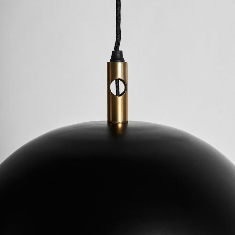 Boughner 1 - Light Black Dome Pendant