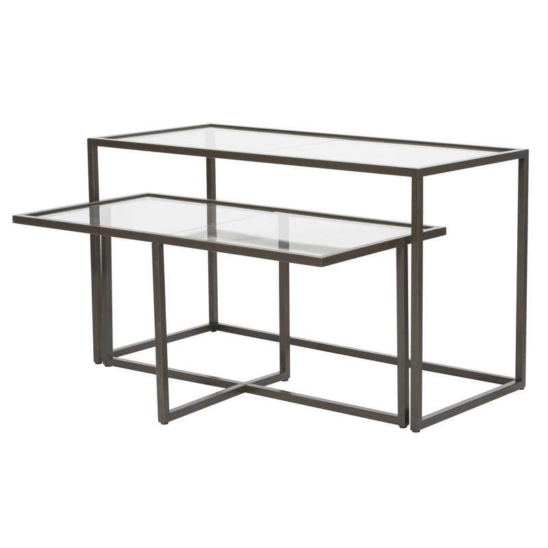 52'' Glass Top Console Table