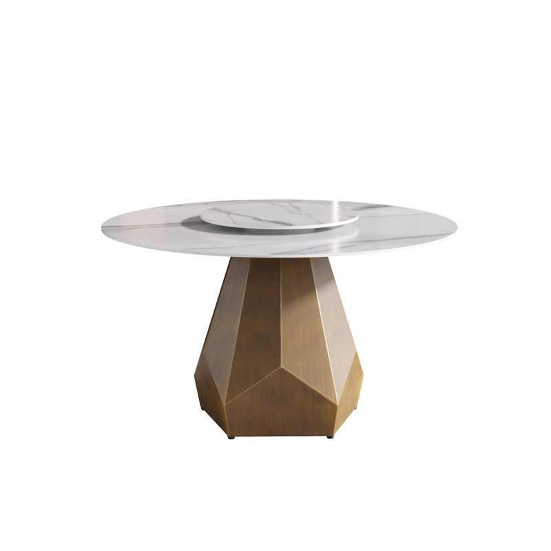 Table de salle à manger blanche 53 po, Blanc