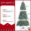 Arbre de Noël artificiel givré décoré de pommes de pin-1159597731-1165044874