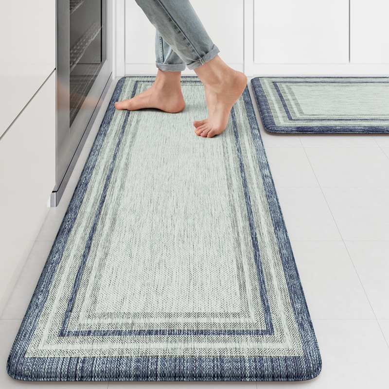 Tapis de cuisine anti-fatigue 2 pièces, tapis de cuisine imperméables antidérapants, tapis de cuisine de ferme