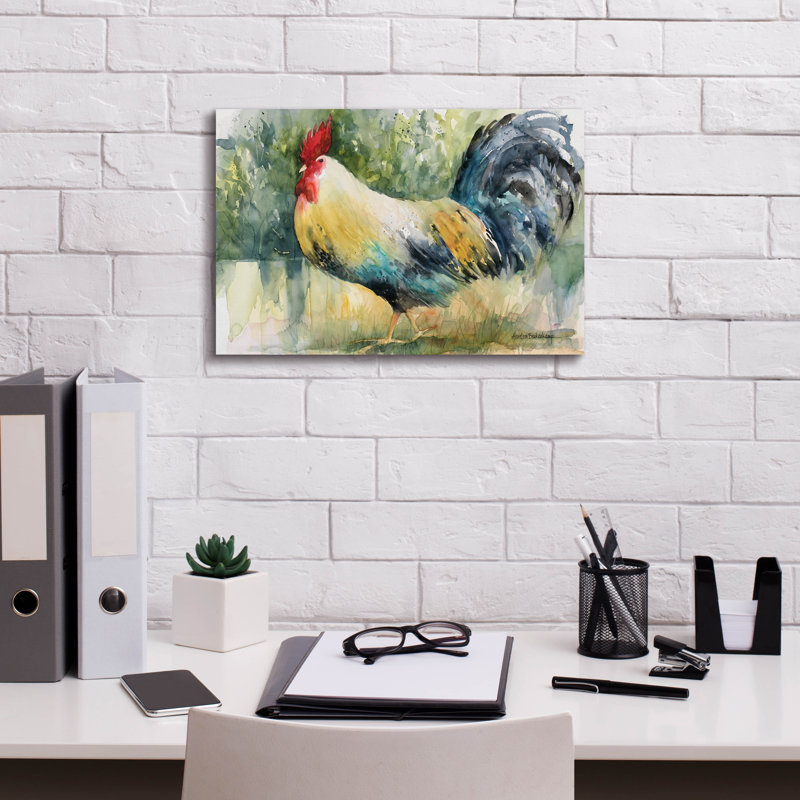 Art mural sur toile August Grove® «Sly Strutter» par Annelein Beukenkamp, H 12 po x l 18 po x P 0,75 po
