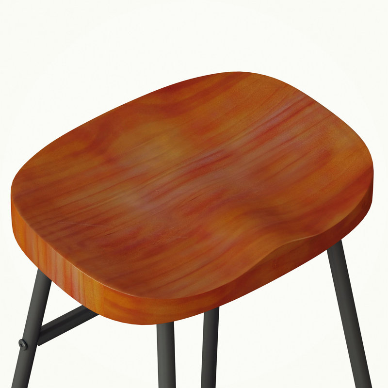 Minimalist and Durable Set of 2 Versatile Bar Stools for Diverse Spaces