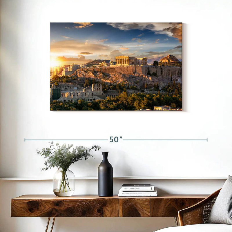 Adella Golden Acropolis, 24" H x 36" W