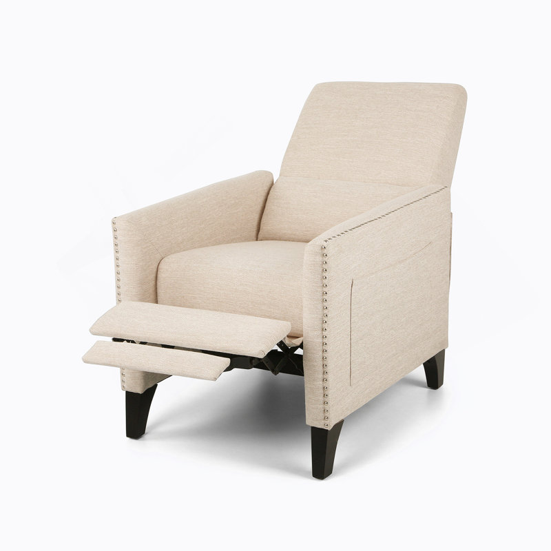 PUSH BACK RECLINER, Beige