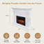 Modern Ember Augustine Mantel Package with 28" Electric Fireplace - Alexa & Google Asst Compatible-1864997512