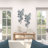 Metal Leaf Home Wall Decor with Gold Accents