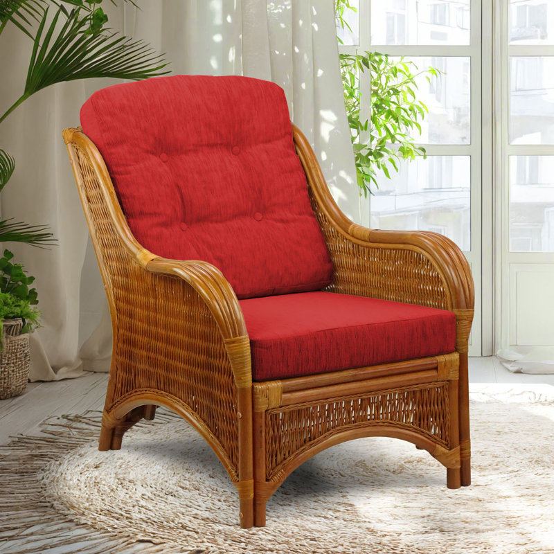 Fauteuil large de 28 po Boba, Polypropylène rouge / oléfine, Colonial