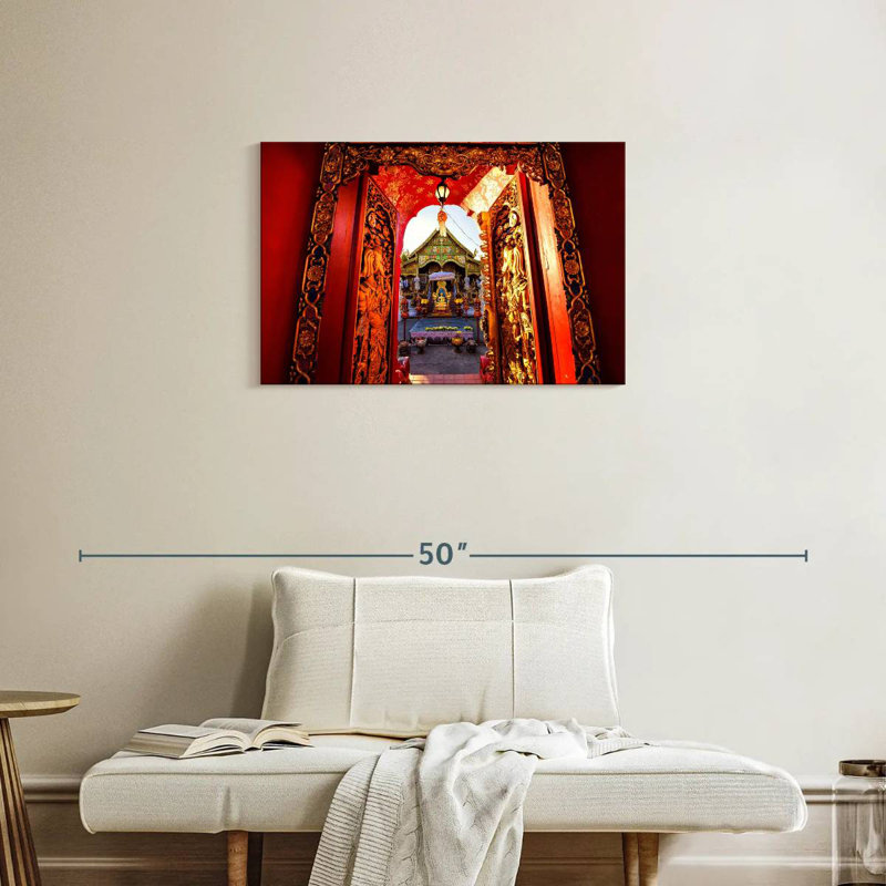 Porte Adella Wat Ming Muang, H 20 po x l 30 po
