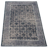 Distressed Homage Wool Geometric Area Rug