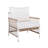 Binette Patio Woven Rope Lounge Chairs With Metal Frame & Cushions