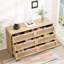 Armoire d'angle en forme d'arc - 6 tiroirs, pratique 50,71 po-1583050368