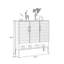Rangement pour chaussures en alliage d'aluminium gris foncé