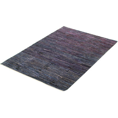 Tapis décoratif en laine noué à la main de conception unique en laine noué à la main de conception unique 4 pi 1 po x 6 pi 2 po Ayzlee New Age