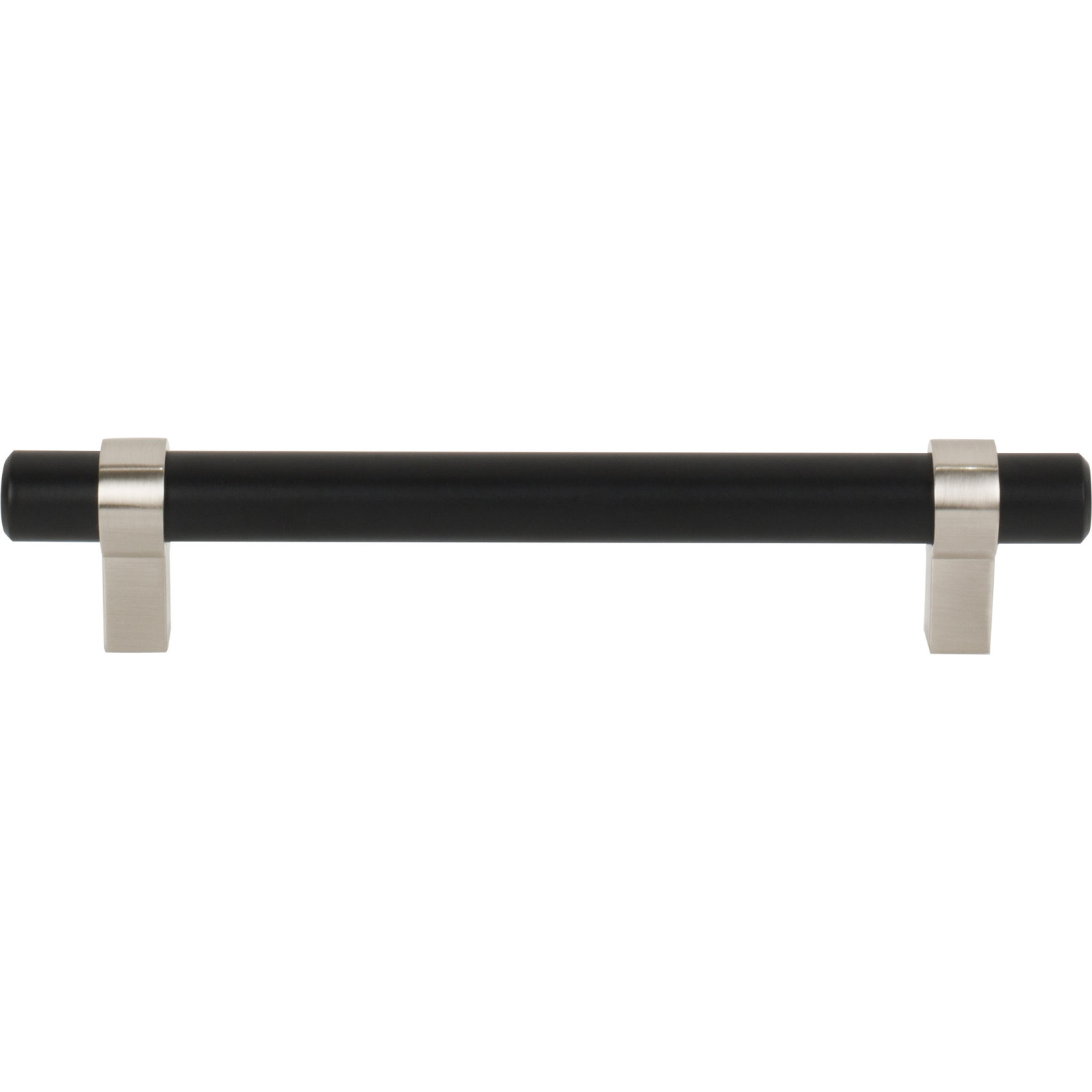 Key Grande Bar / Handle Pull Pull, Matte Black/Stain Nickel