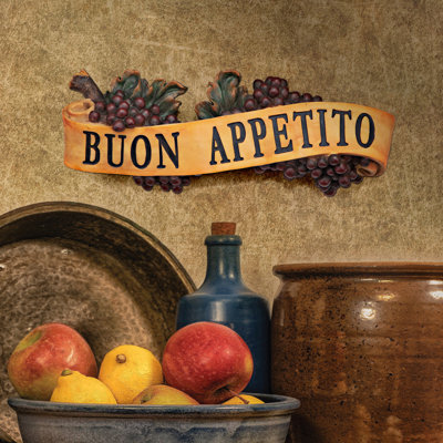 Abbondanza Buon Appetito Sculptural Wall Décor
